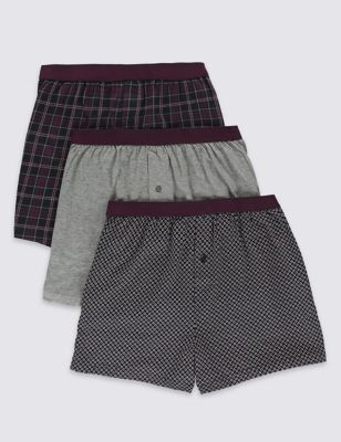 3 Pack Pure Cotton Cool & Fresh&trade; Assorted Trunks with StayNEW&trade;